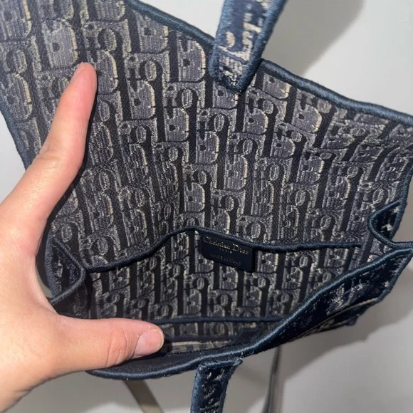 Christian Dior Navy and Cream Monogram belt bag 100% Authentic - Picture 5 of 10